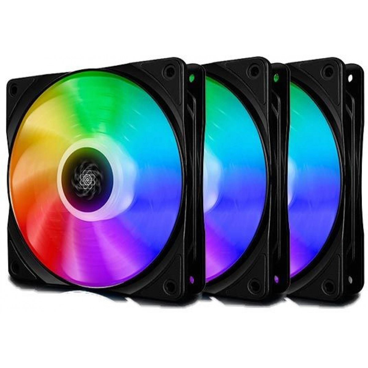KIT FAN GAMER CF 120 PLUS RGB COM 3 FANS | STARTEC MACAE INFORMÁTICA ...
