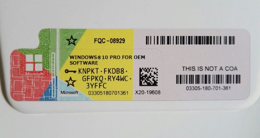 Microsoft Windows 10 Pro 64 Bit Oem Coa Fqc 08929 Startec Macae InformÁtica And Games 0731