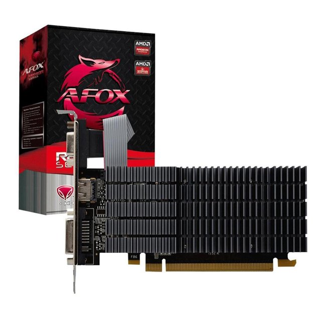 Placa De Vídeo AFOX Radeon R5 220, 1GB, DDR3, 64Bit, Low Profile.