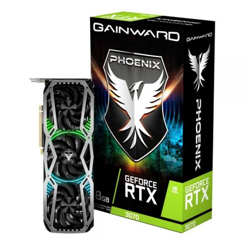 Placa de Vídeo Gainward GeForce RTX 3070 Phoenix LHR 8GB GDDR6 256Bit - NE63070019P2-1041X V1