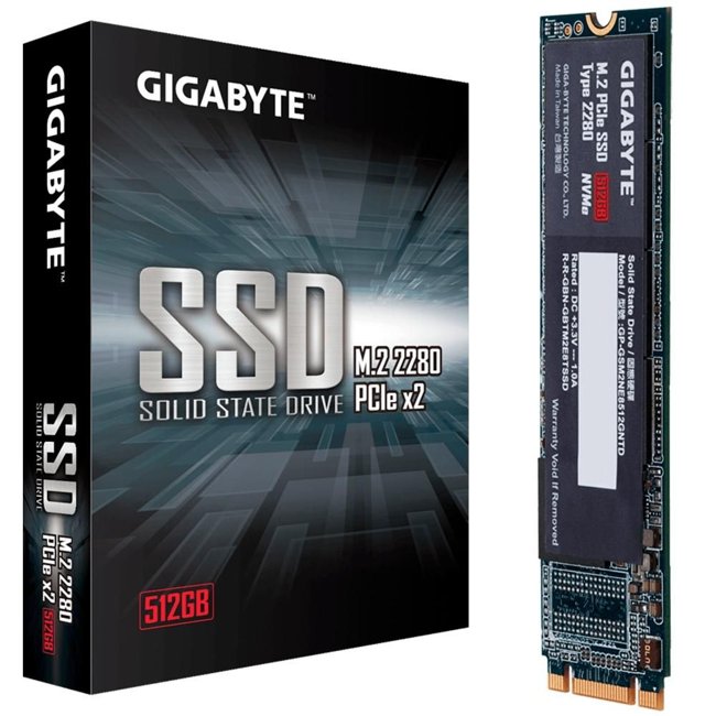 SSD 512GB Gigabyte NVMe 1550MBs/850MBs - GP-GSM2NE8512GNTD