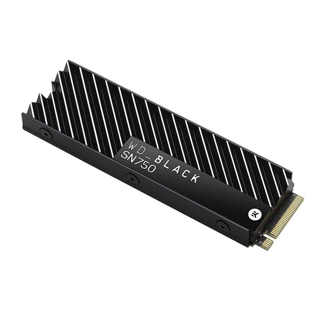 SSD 1TB WD Black SN750 Heatsink M.2 2280 3470MBs/3000MBs - WDS100T3XHC