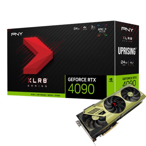 Placa de Video PNY GeForce RTX 4090 XLR8 CyberTank 24GB GDDR6X 384 bit - VCG409024TFXMPB