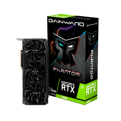 Placa de Vídeo Gainward GeForce RTX 3090 Phantom+ 24GB GDDR6X 384 bit - NED3090T19SB-1021M