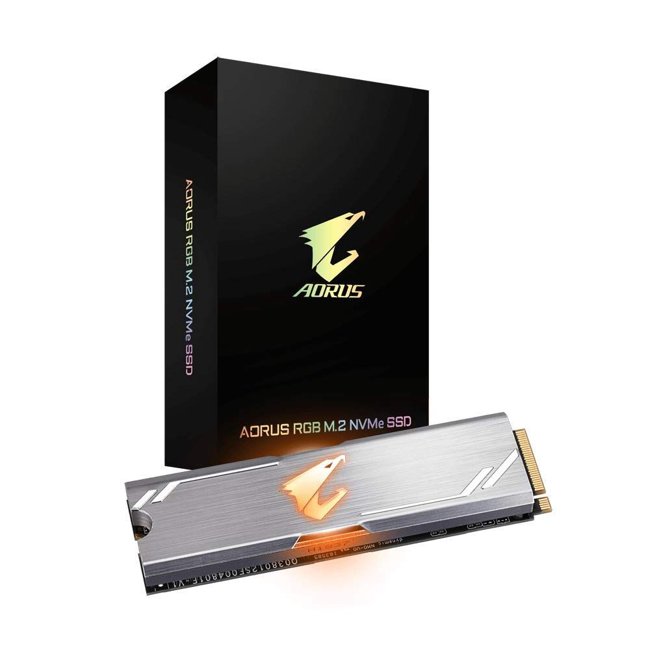 SSD 512Gb Gigabyte Aorus M.2 RGB 3480MBs/2000MBs - GP-ASM2NE2512GTTDR