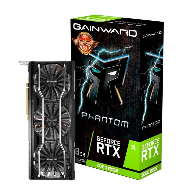 Placa de Vídeo GAINWARD GeForce RTX 2060 Super Phantom GS 8GB GDDR6 256-bit - NE6206ST19P2-1061P