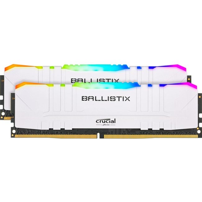 Memória Crucial Ballistix Sport LT White RGB 16GB (2x8Gb) DDR4 3000Mhz - BL2K8G30C15U4WL