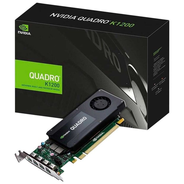 Placa de Vídeo NVIDIA QUADRO k1200dvi 4gb gddr5 128 bits 4 mini display