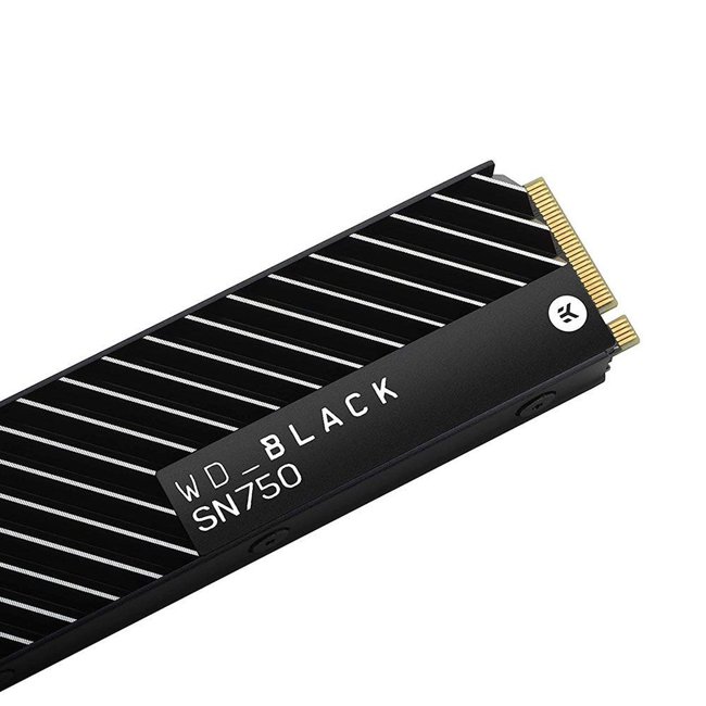 SSD 1TB WD Black SN750 Heatsink M.2 2280 3470MBs/3000MBs - WDS100T3XHC