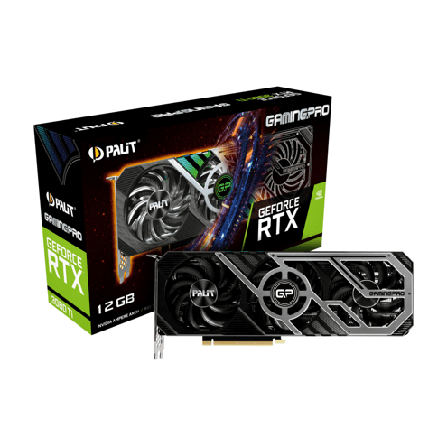 Placa de Vídeo PALIT GeForce RTX 3080 Ti GamingPro 12GB GDDR6X LHR 384 bit - NED308T019KB-132AA