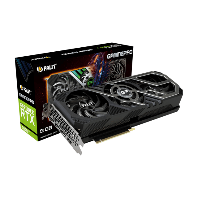 Placa de Video Palit GeForce RTX 3070 Ti GamingPro LHR 8GB GDDR6X 256Bits - NED307T019P2-1046A - PRODUTO REEMBALADO | GK InfoStore