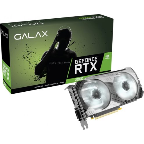 Placa de Vídeo GALAX GeForce RTX 2060 6GB Plus (1-Click OC) 6GB GDDR6 192 bits - 26NRL7HP68CX