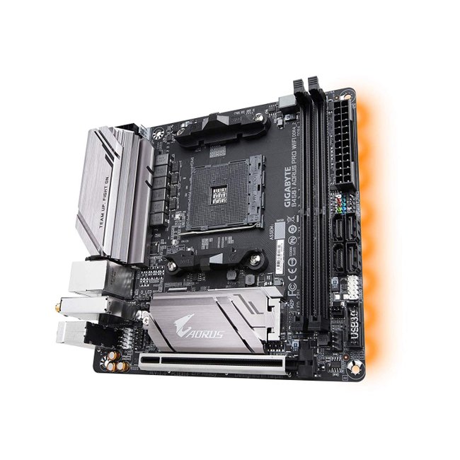 Placa Mãe Gigabyte B450I AORUS PRO Wi-Fi DDR4 AM4 Mini-ITX
