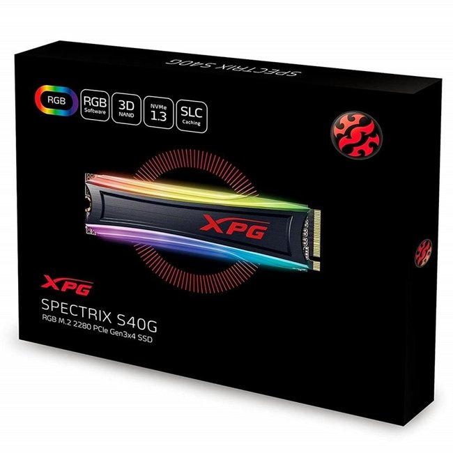 SSD 512GB Adata XPG Spectrix S40G M.2 3500MBs/2400MBs - AS40G-512GT-C