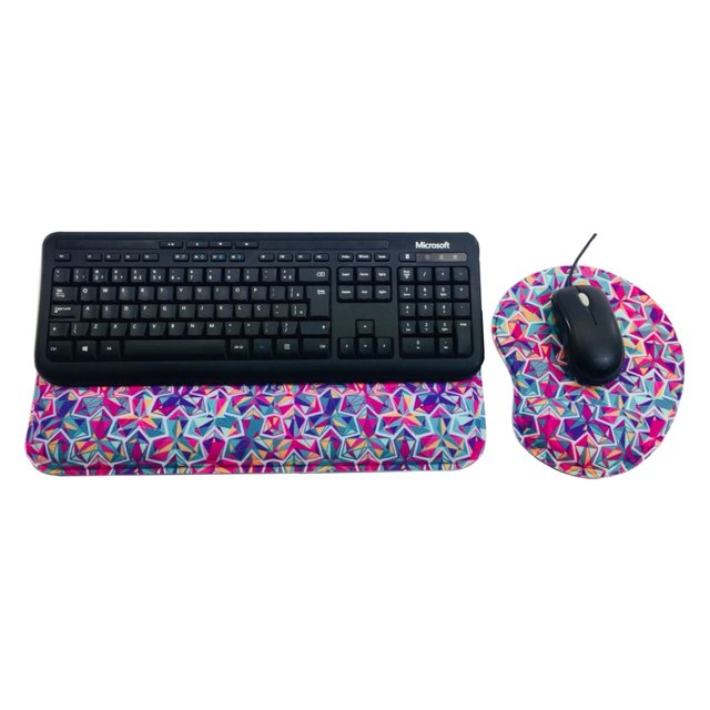 10 Kits Apoio para teclado e Mouse Pad Ergonômico Personalizado