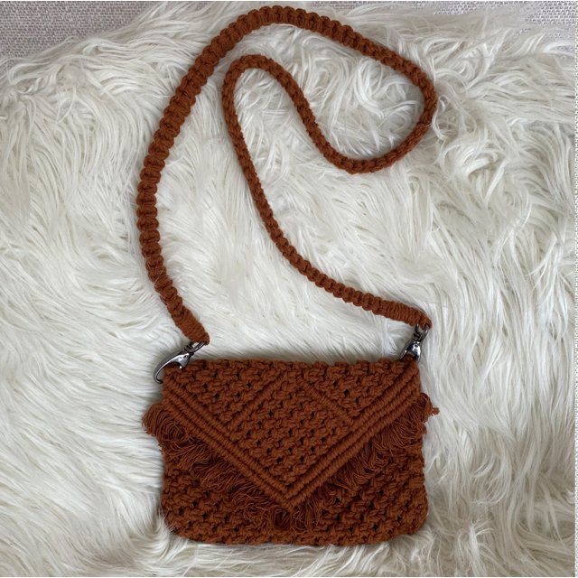 macrame shoulder bolsa pattern