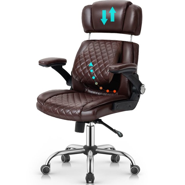 YAMASORO Cadeira de Escritorio Ergonomica Apoio Lombar Cadeira Presidente  Ergonomica NR17 Back System Cadeira de Escritório com Apoio de Braço  Rebatível-Preta : : Casa