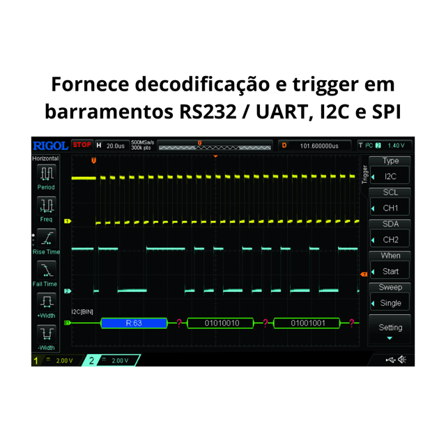 Osciloscópio Digital 100Mhz 2Ch DS1102Z-E Rigol | Raisa Produtos ...