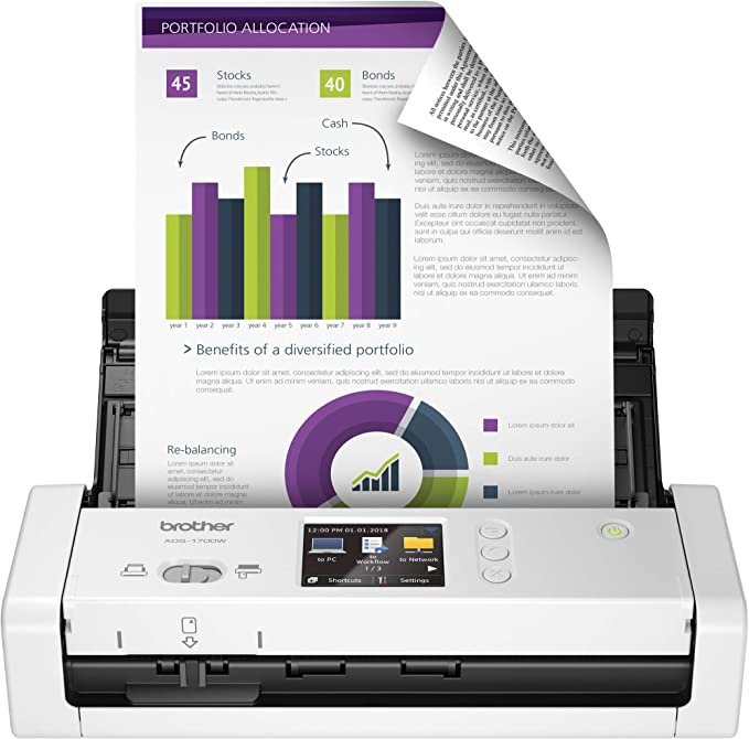 Abade Informática - Scanner Brother ADS-1250w