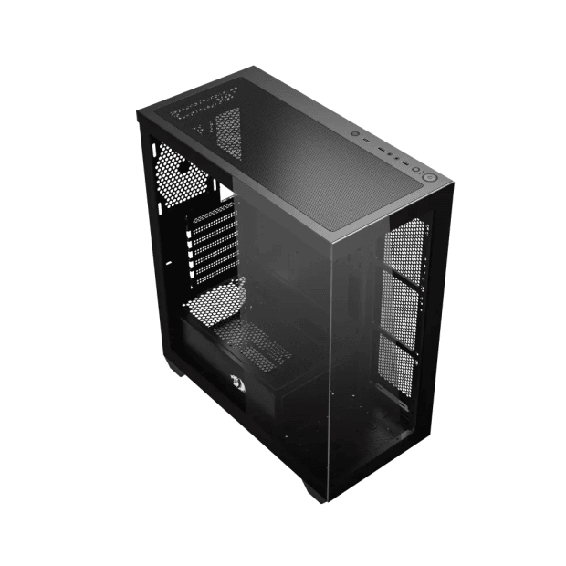 GABINETE GAMER REDRAGON DEFLECT PRETO / LATERAL E FRONTAL VIDRO S/ FAN ...