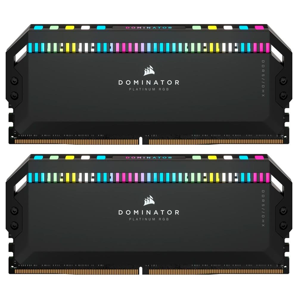 MEMÓRIA RAM CORSAIR DOMINATOR PLATINUM RGB DDR5 32GB (2X16GB
