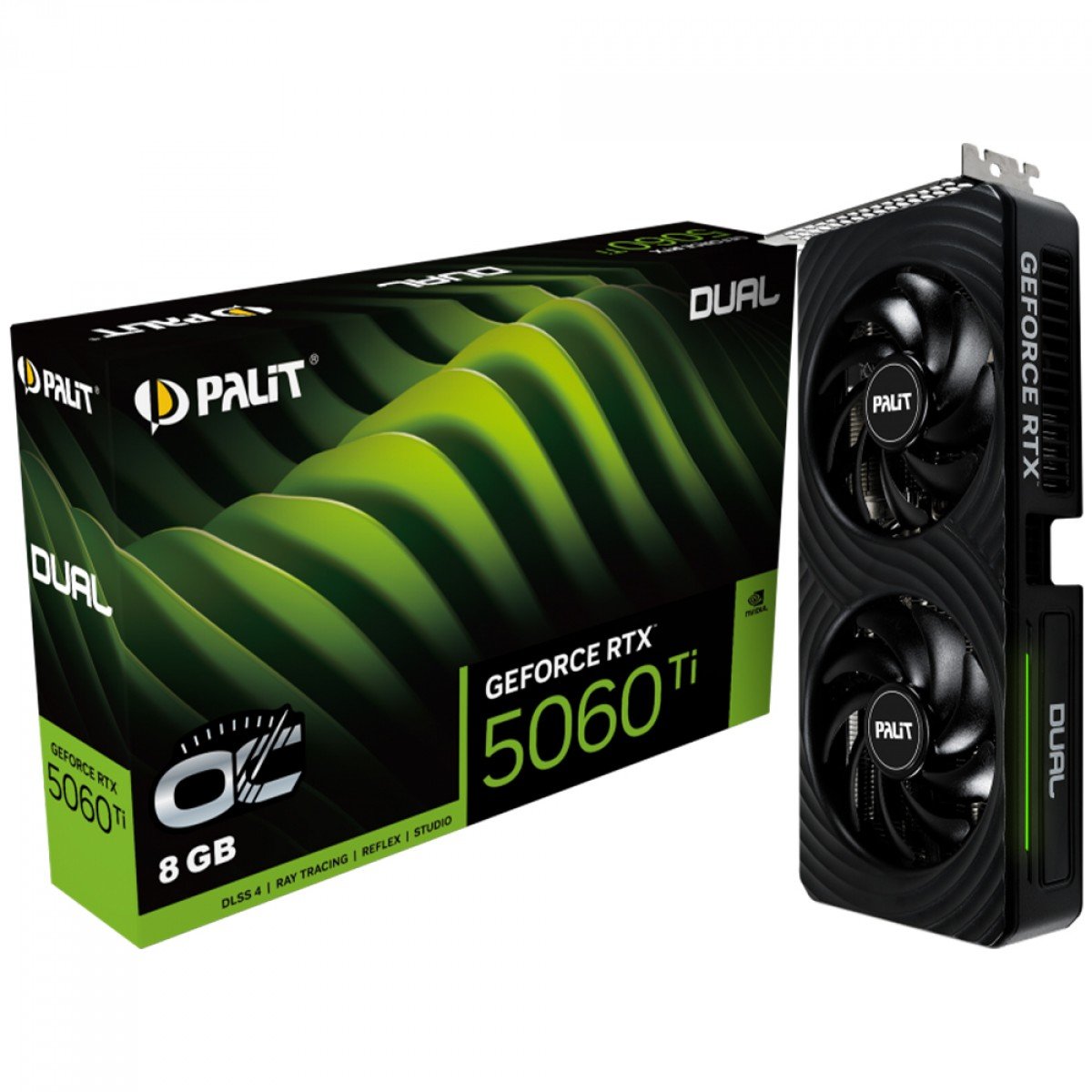 PLACA DE VÍDEO RTX 5060TI 8GB DUAL 128BITS GDDR7 PALIT NE7506T019P1 ...