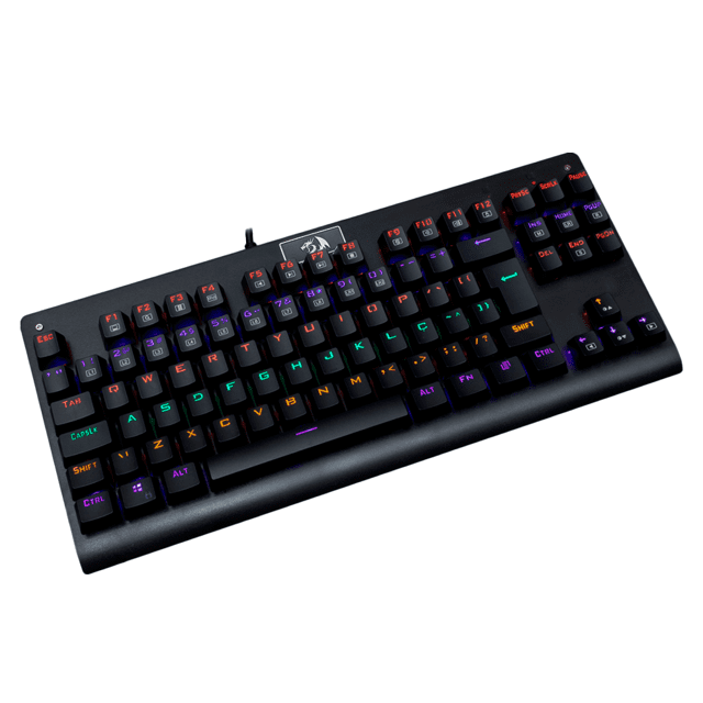 TECLADO MECÂNICO GAMER ASHE RGB PRETO - Redragon Store