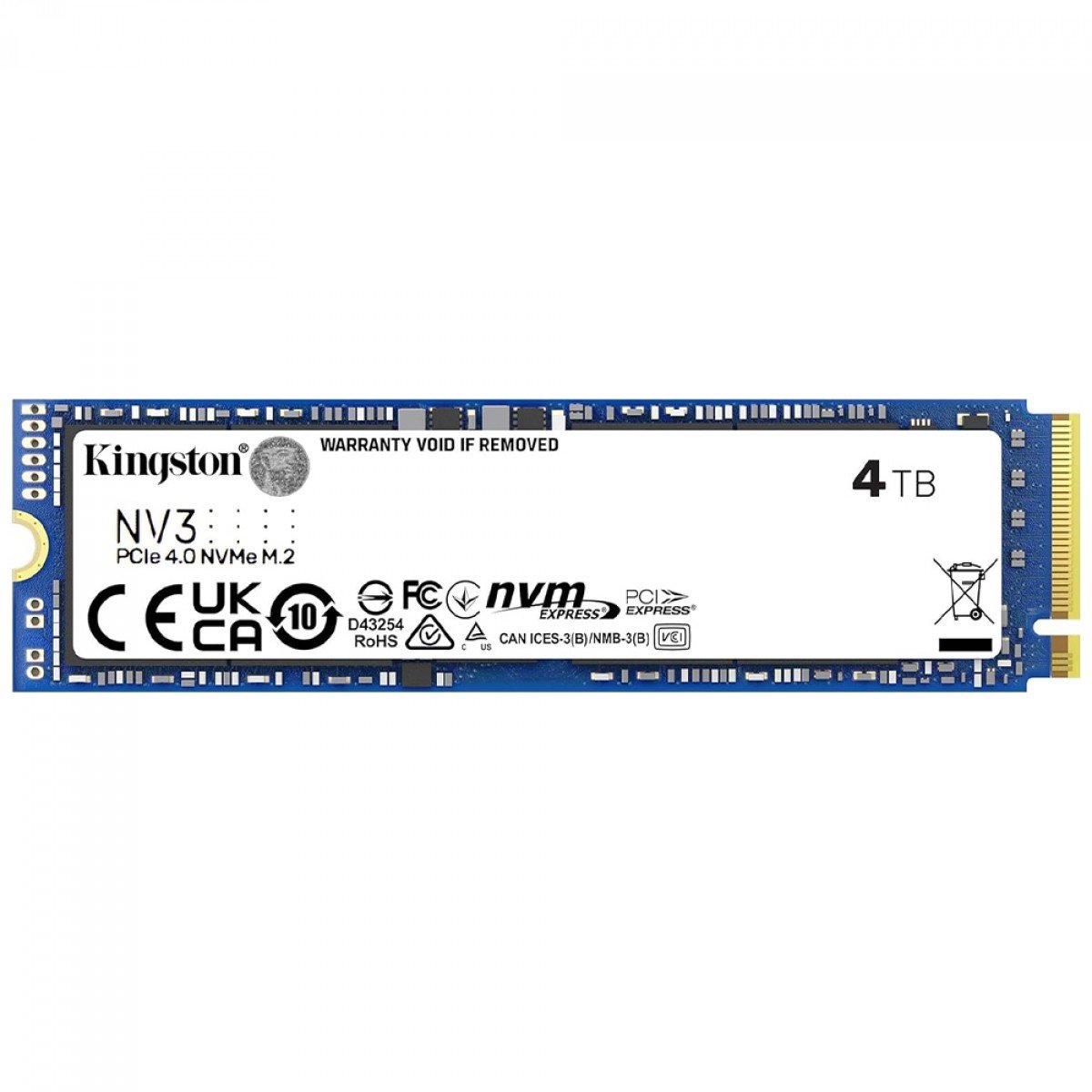 SSD KINGSTON 4TB M.2 NV3 NVMe PCIE 4.0 SNV3S/4000G 5000/6000 MB/s ...