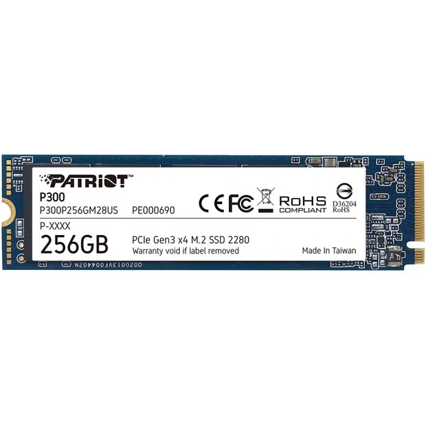 SSD M.2 256GB PATRIOT P300 NVME 2280 P300P256GM28 1700/1100 MB/s ...