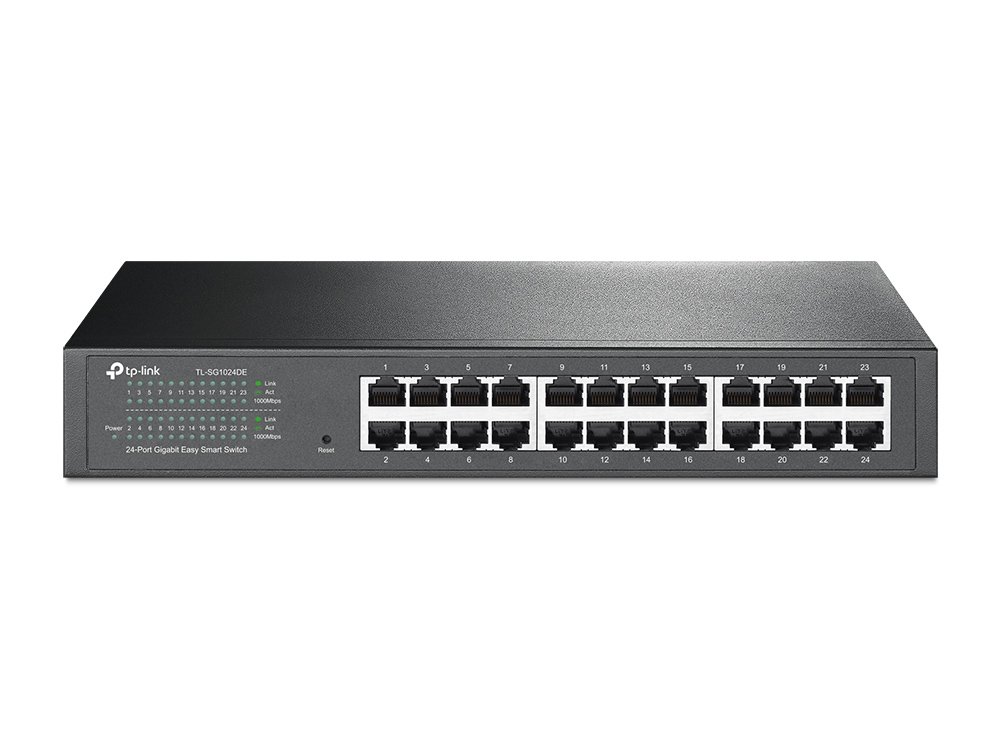 SWITCH 24 PORTAS TP-LINK Tl-SG1024DE EASY SMART GIGABIT 10/100/1000Mbps ...