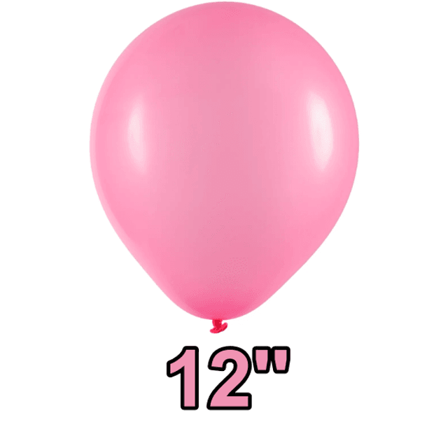 Balao Rosa Balão 12 Rosa Pink Liso Latex Redondo 24un Art-Latex | Bah Balões