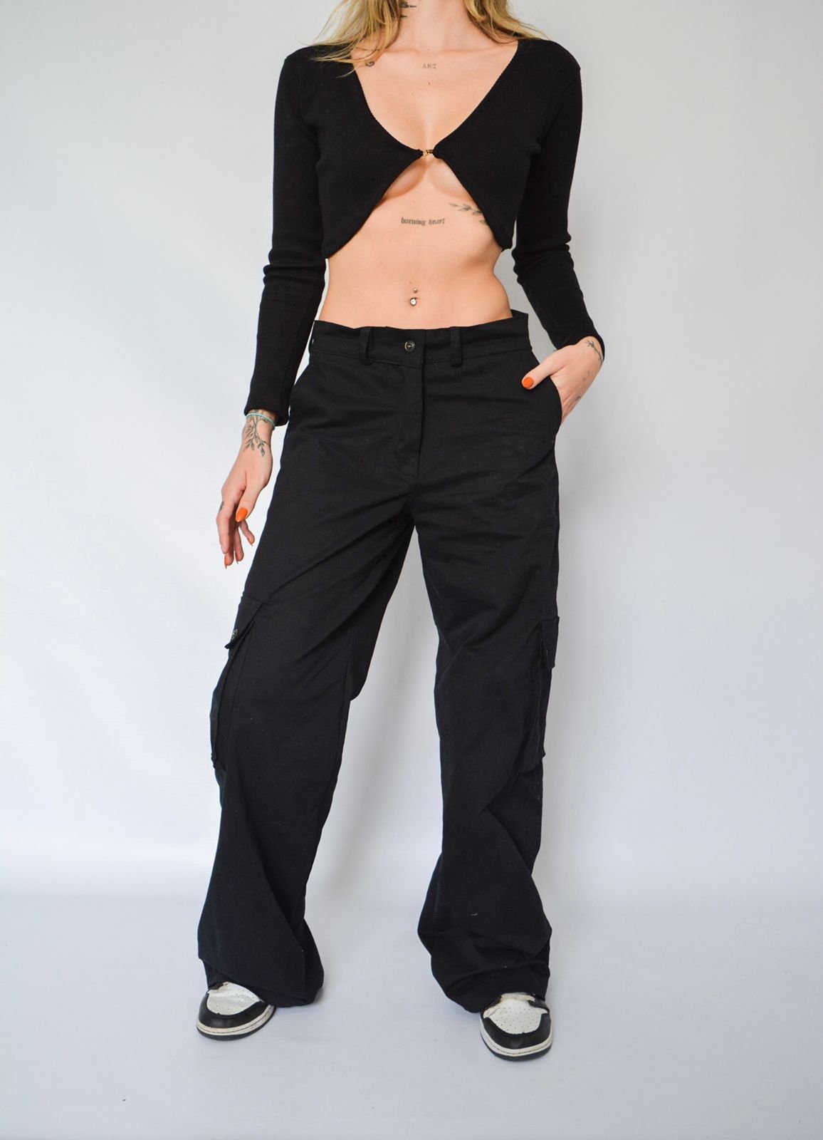 Avril Black Cargo Pants  Cargo pants outfit, Pants for women