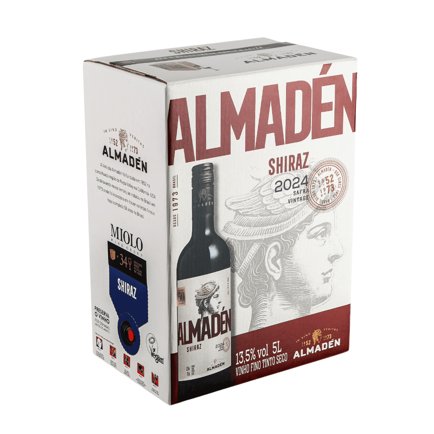 Vinho Almadén Shiraz Bag-In-Box 5L | Miolo