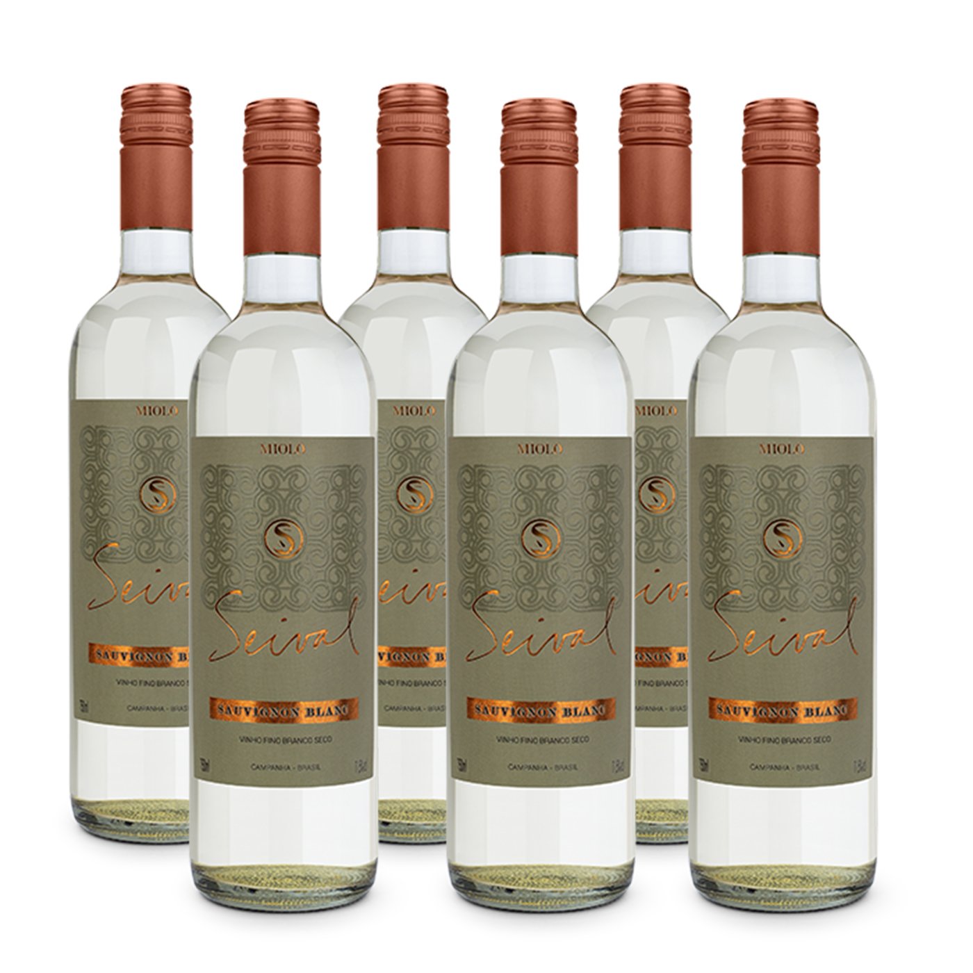 Kit Vinhos Seival Sauvignon Blanc 6x750ml Miolo