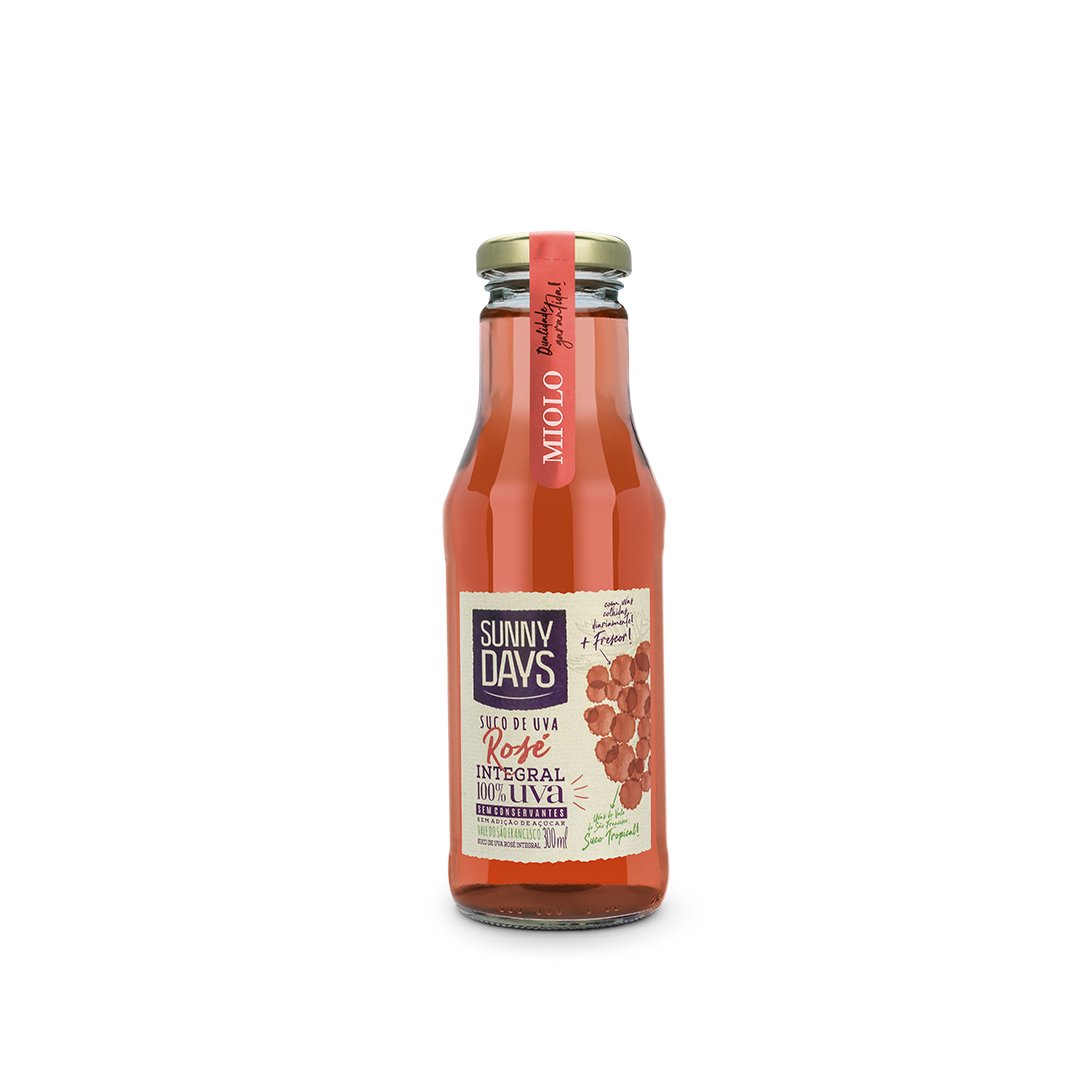 Suco de Uva Rosé Integral Sunny Days 300ml | Miolo