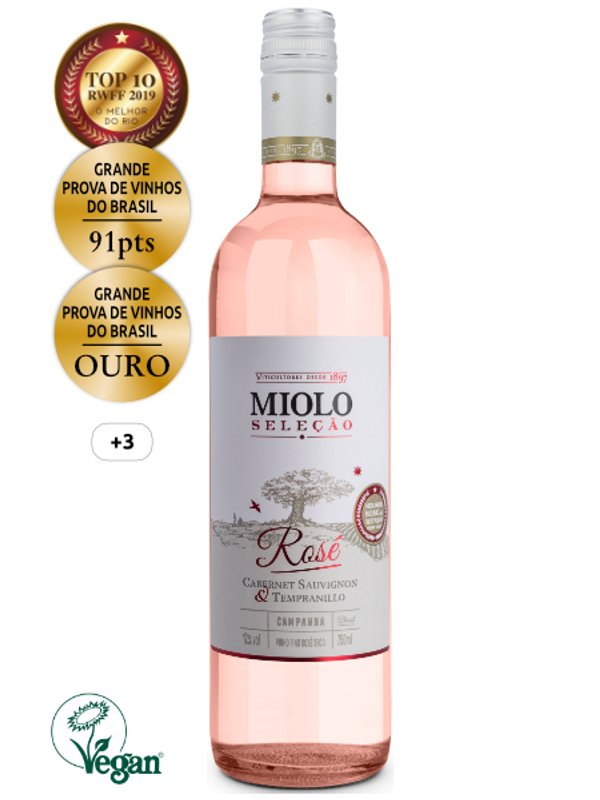 Vinho Miolo Seleção Cabernet Sauvignon & Tempranillo Rosé / 750ml