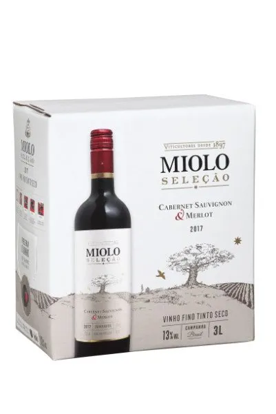 Vinho Miolo Seleção Cabernet Sauvignon & Merlot Bag in Box / 3 Litros