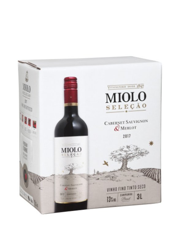 Vinho Miolo Seleção Cabernet Sauvignon & Merlot Bag in Box / 3 Litros