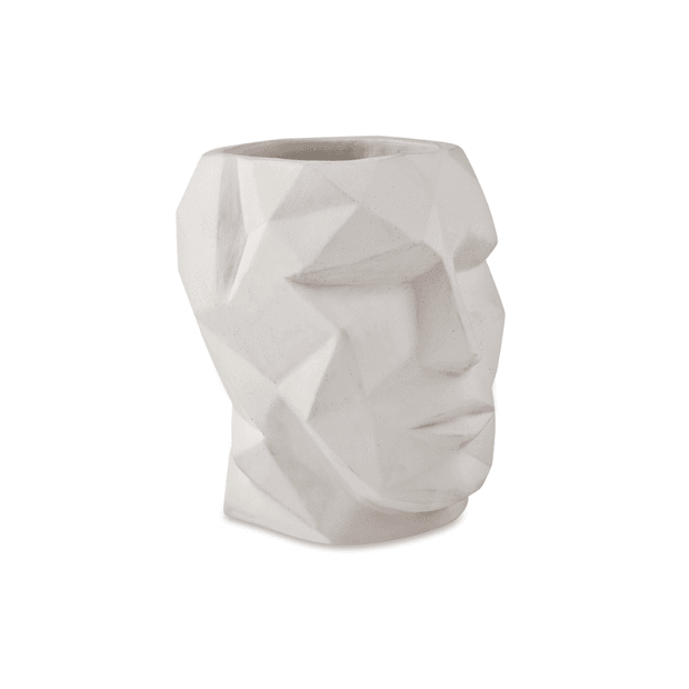 Cachepot Face em Cimento | Casa4 Store
