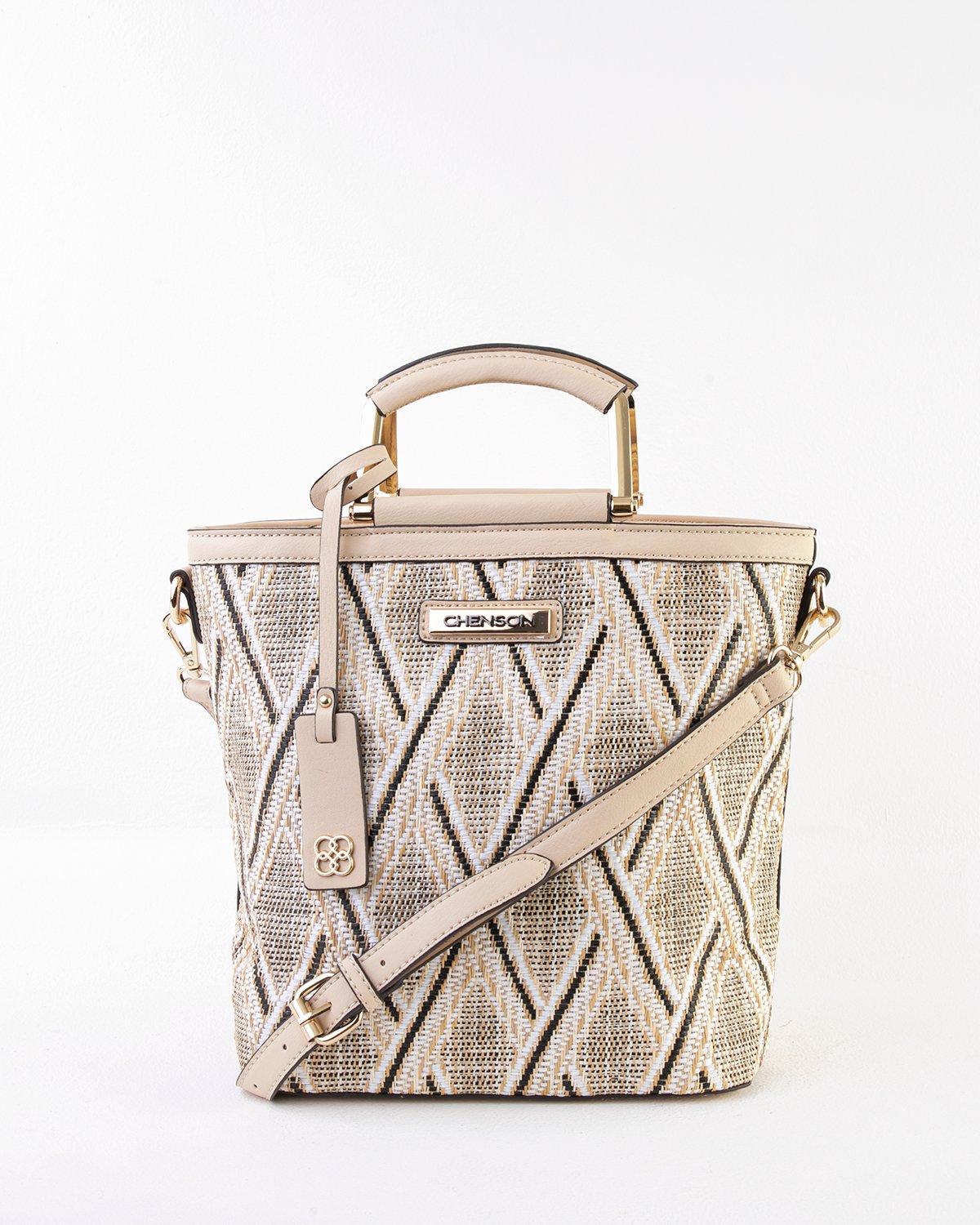 beige ri monogram weekend duffle bolsa