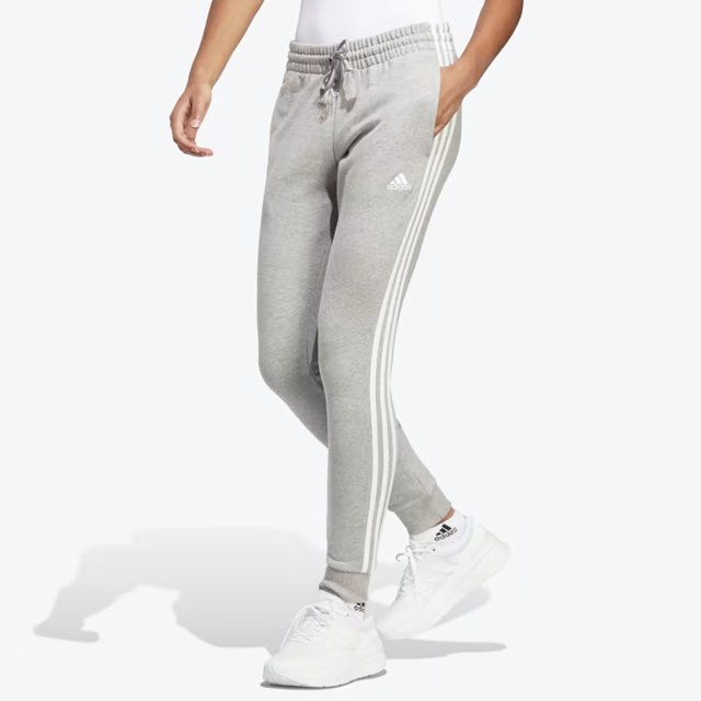 CALÇA MOLETOM ADIDAS F D A ESS SLIM 3 LISTRAS