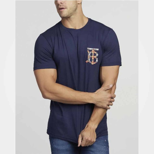 Camiseta Burberry Masculina Azul Marinho | Brotherhood
