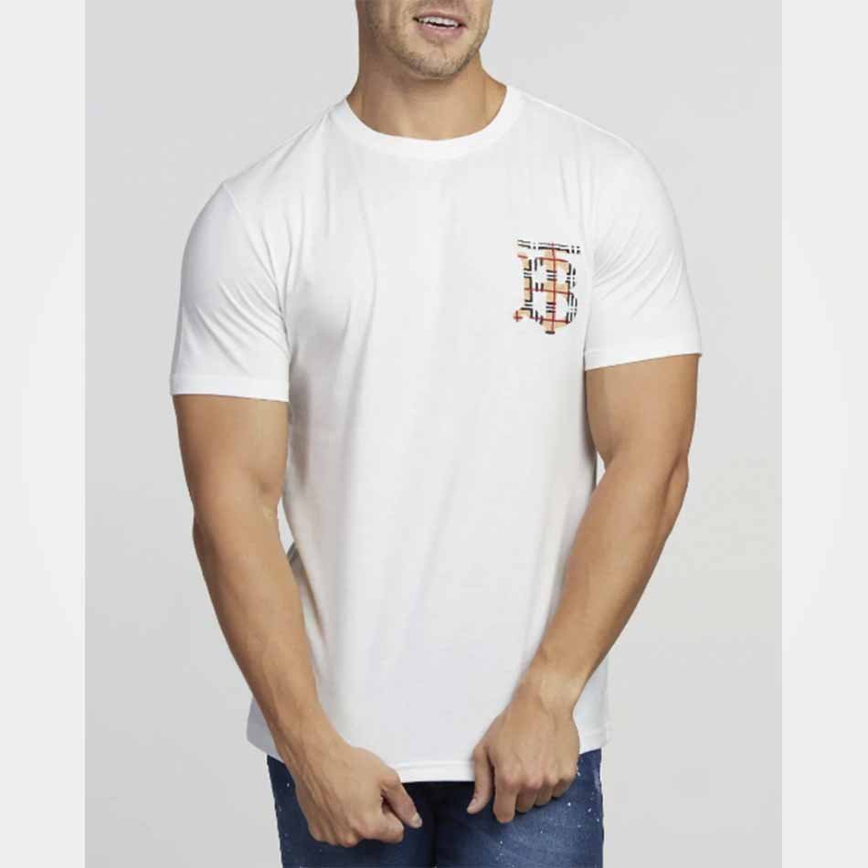 Camiseta Burberry Masculina Branca | Brotherhood