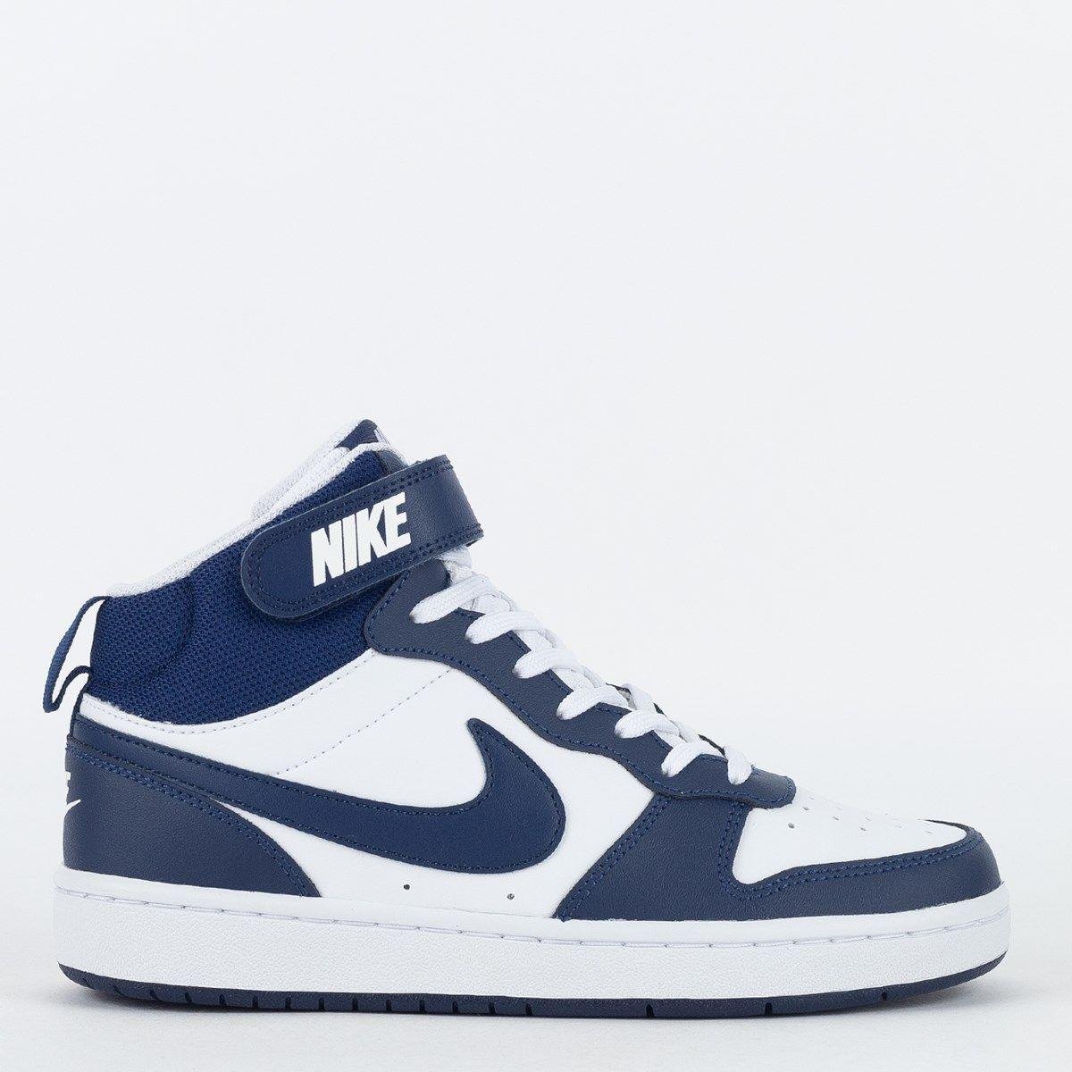 Tênis couro nike hot sale court borough mid