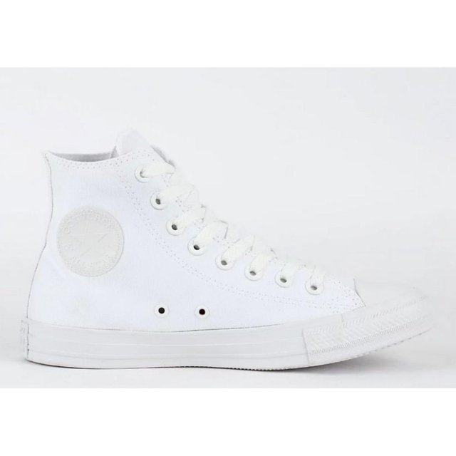 Tênis Converse Chuck Taylor All Star Monochrome Hi Branco Branco CT04470001