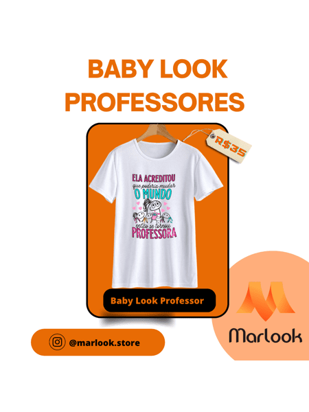 Baby Look Rock And Roll 100% Algodão Premium Marmorizado