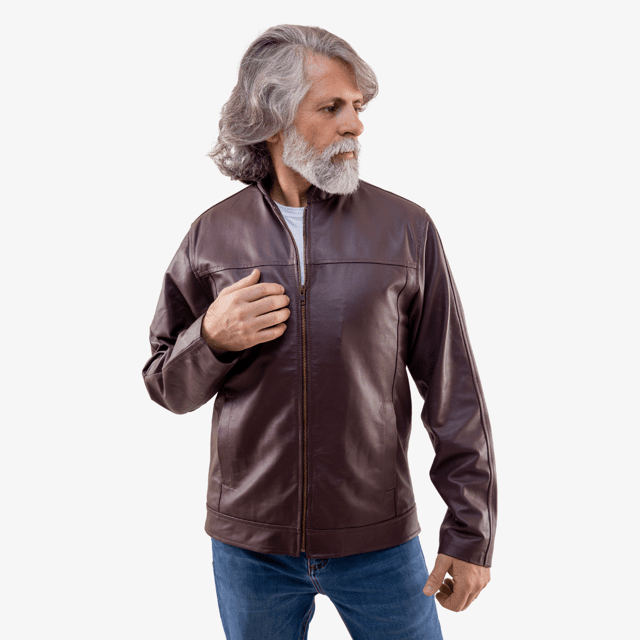 Kalline Jaqueta Jaqueta De Couro Pelica Masculina Couro Pelica