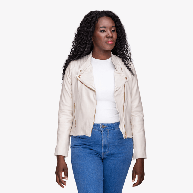 Jaqueta perfecto Spike feminina de couro pelica 177 Guido