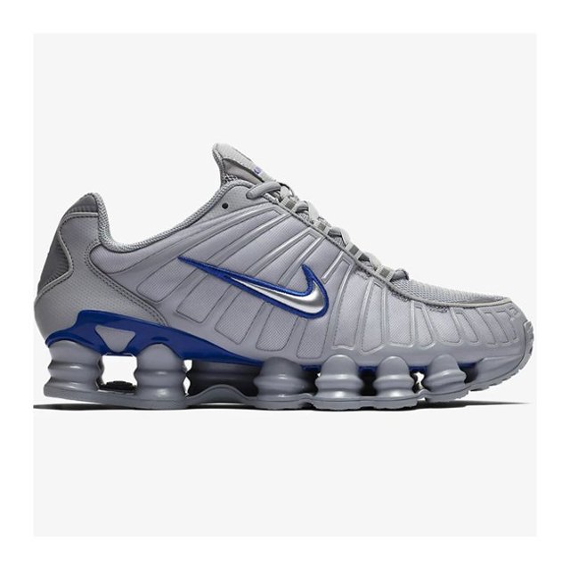 nike shox cinza azul
