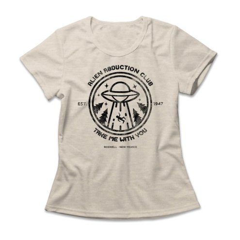 camiseta-feminina-alien-abduction-club
